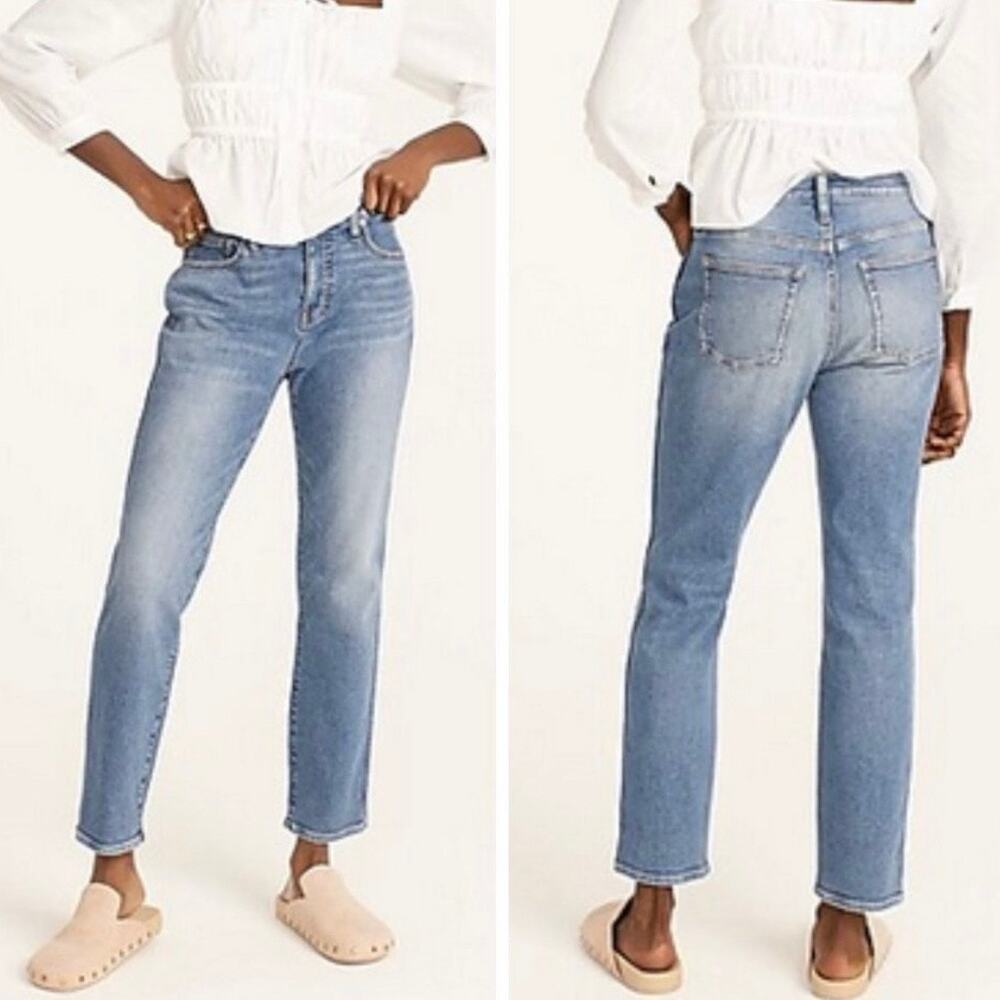 J. Crew 32 / 14 9" Vintage Slim Straight Jeans Gemma Wash BF521 read description